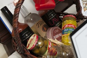 table for 10 bloody mary gift basket