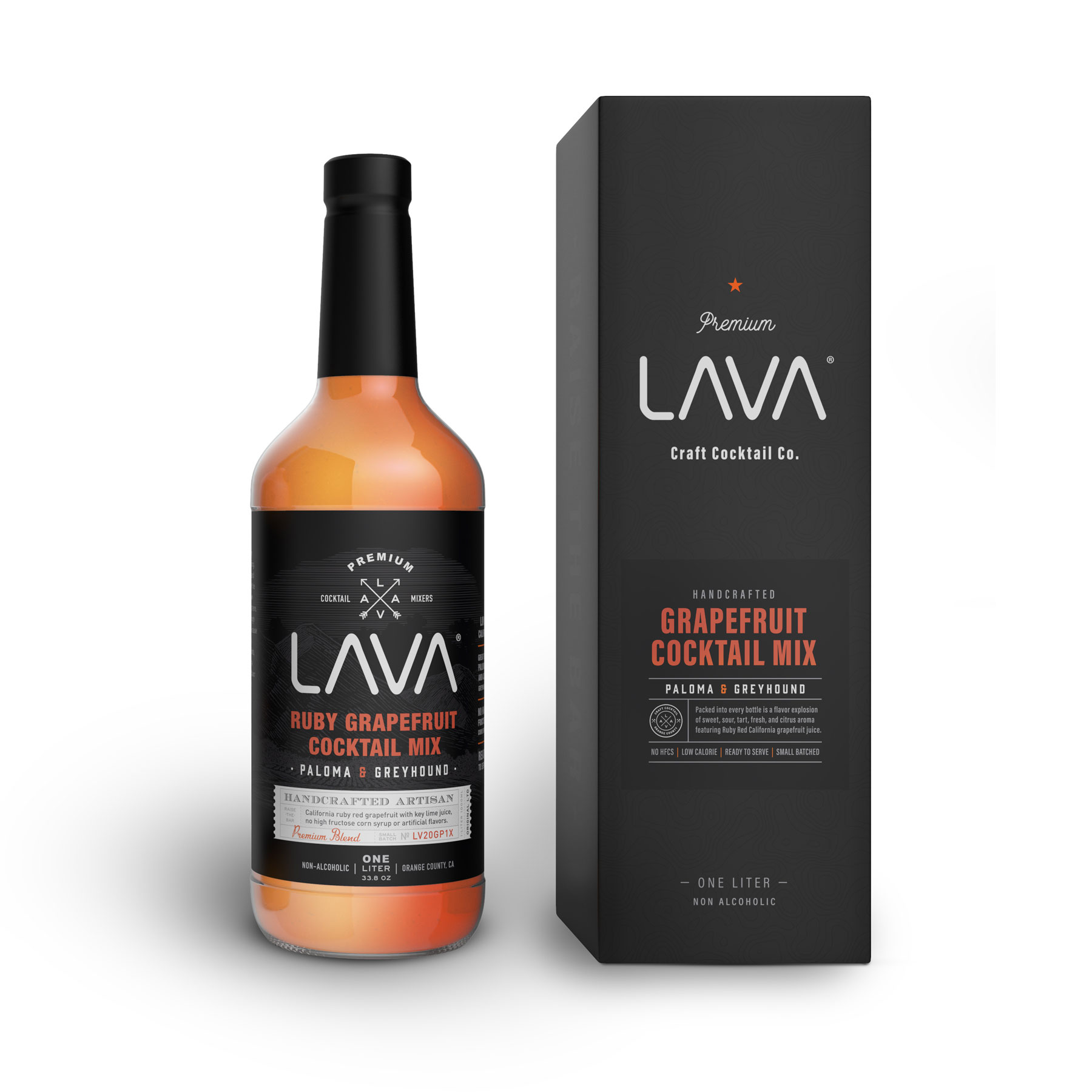 LAVA Premium La Paloma Drink Cocktail Mix Ruby Red Grapefruit RTU