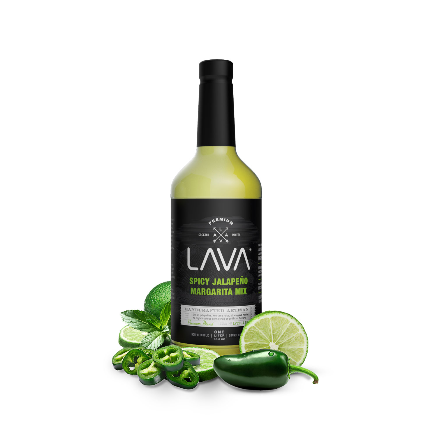 LAVA Premium Spicy Jalapeno Margarita Mix made with Real Jalapenos