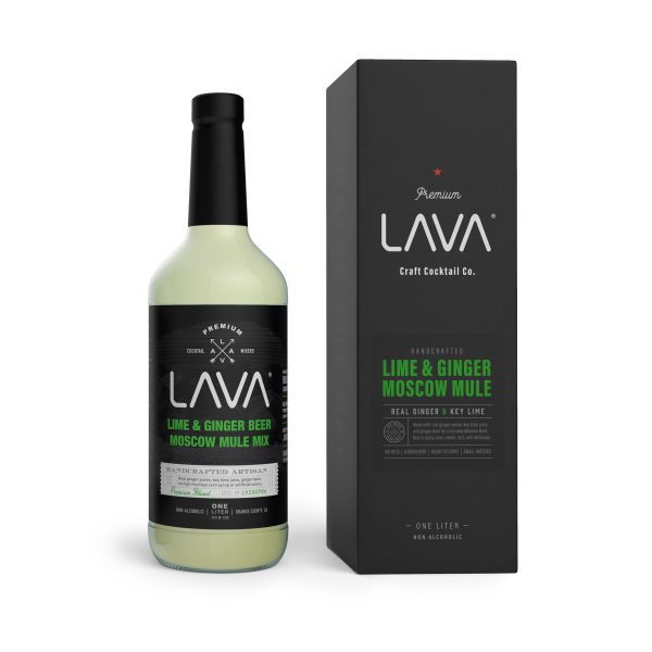 LAVA Spicy Moscow Mule Recipe Mix Key Lime Ginger Beer Craft Cocktail Mixer