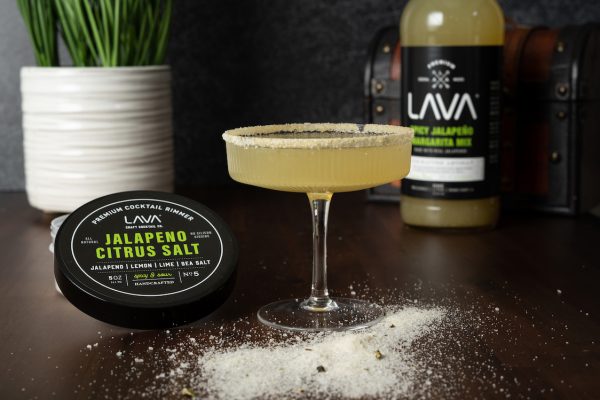 spicy margarita rimmer, jalapeno sea salt, jalapeno rimmer, lava jalapeno citrus sea salt rimmer, stirrings, master of mixes, finest call, zing zang, filthy, hella, withco, best rimmer