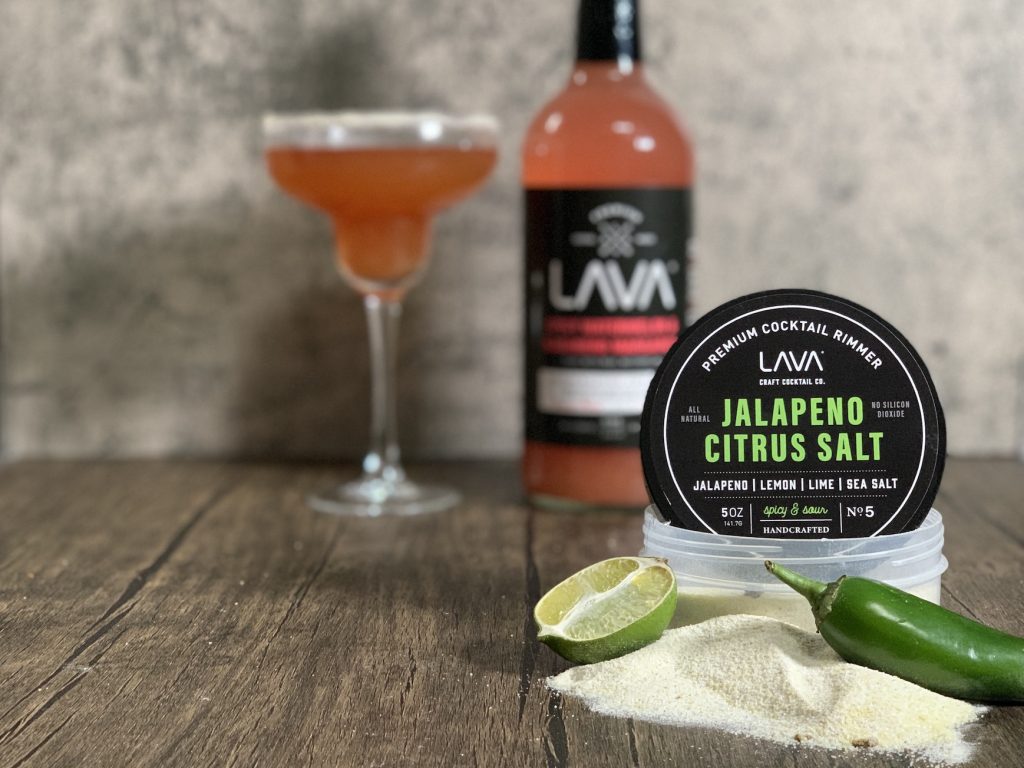 LAVA Premium Jalapeno Citrus Lime Salt Rimmer 5oz Spicy Margarita Rimmer