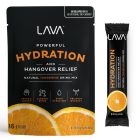 Lava electrolyte hydration powder drink mix, hangover aid, morning recovery, low sugar, natural, vitamins, best hydration, liquid iv, lmnt, watery, pediasure, tangerine