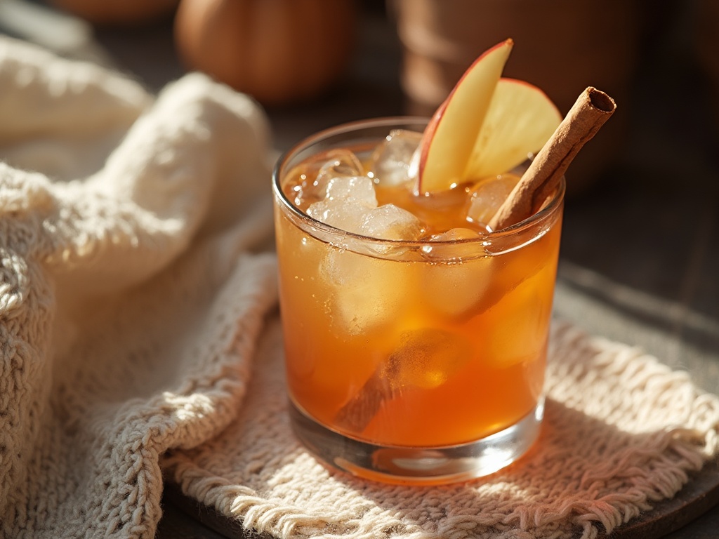 Ginger Apple Bourbon Smash