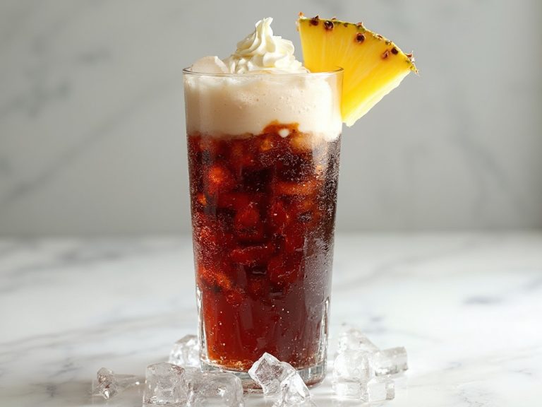 Dr Pepper Piña Colada Vanilla Dirty Soda
