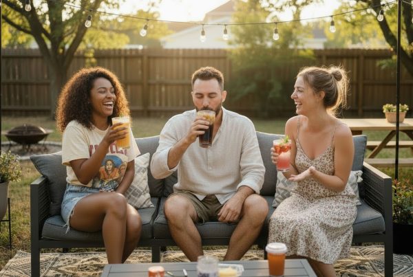 friends enjoying a dirty soda